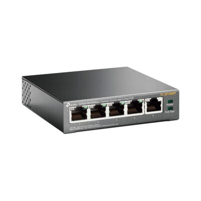 Switch de escritorio con 5 puertos a 10/100 Mbps PoE TP-Link – TL-SF1005P