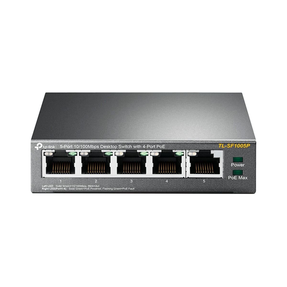 Switch de escritorio con 5 puertos a 10/100 Mbps PoE TP-Link – TL-SF1005P - Image 3