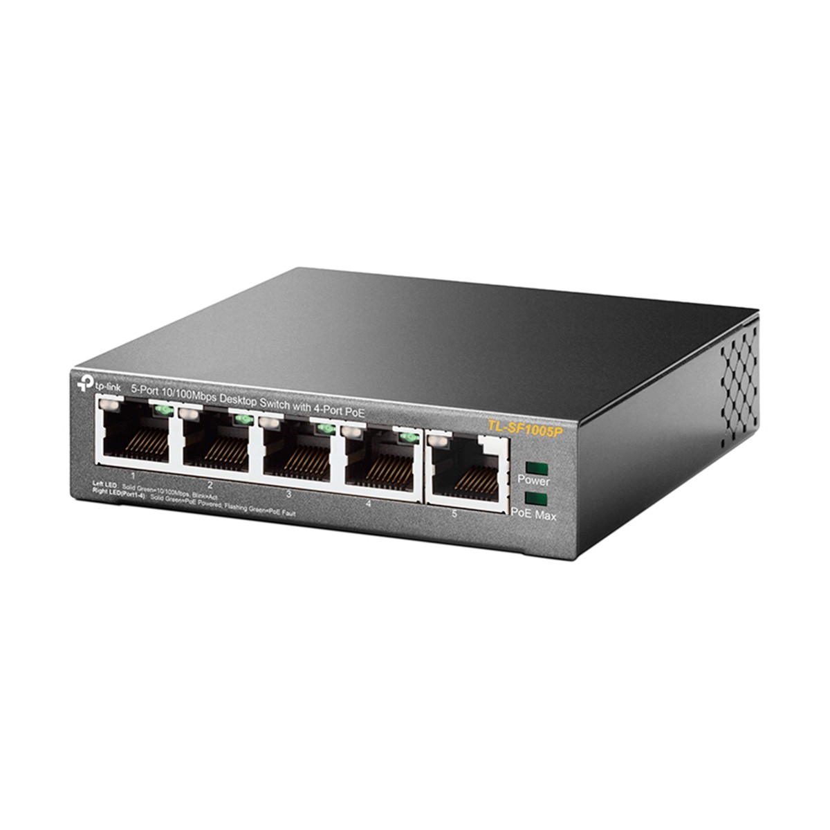 Switch de escritorio con 5 puertos a 10/100 Mbps PoE TP-Link – TL-SF1005P - Image 2