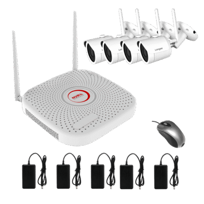 KIT CCTV WIFI XVR 2MP 4CH WIFI3608PGE4SW200
